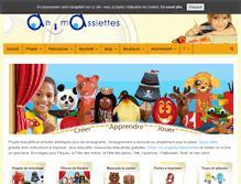 Tablet Screenshot of animassiettes.com